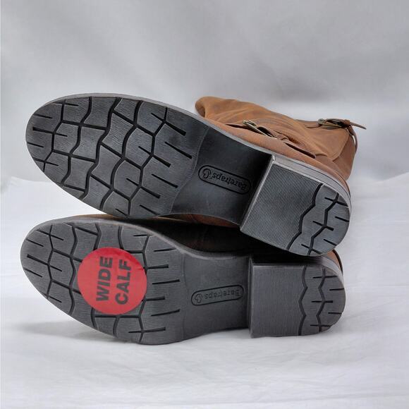 Baretraps Womens Yanessa2 Size 6M Riding Boots Wide Calf Brown Knee High Western - Picture 9 of 12